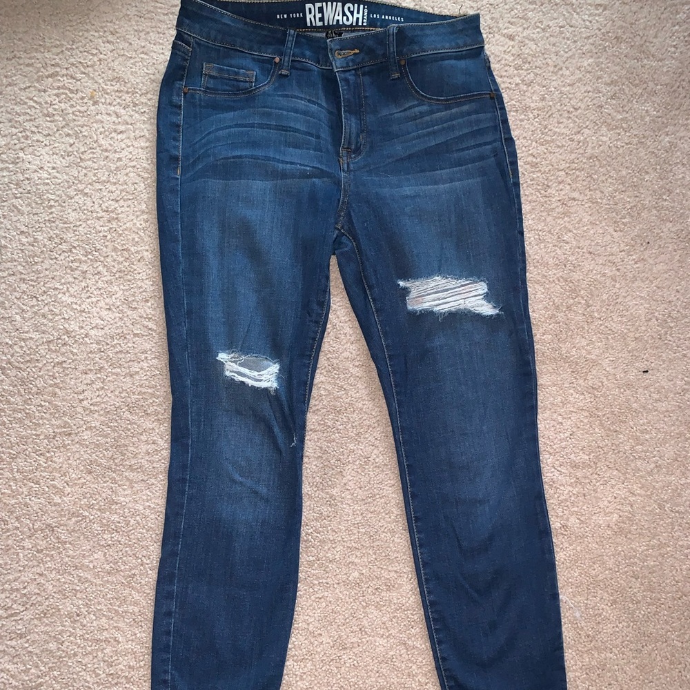 Dark Ripped Skinny Jeans